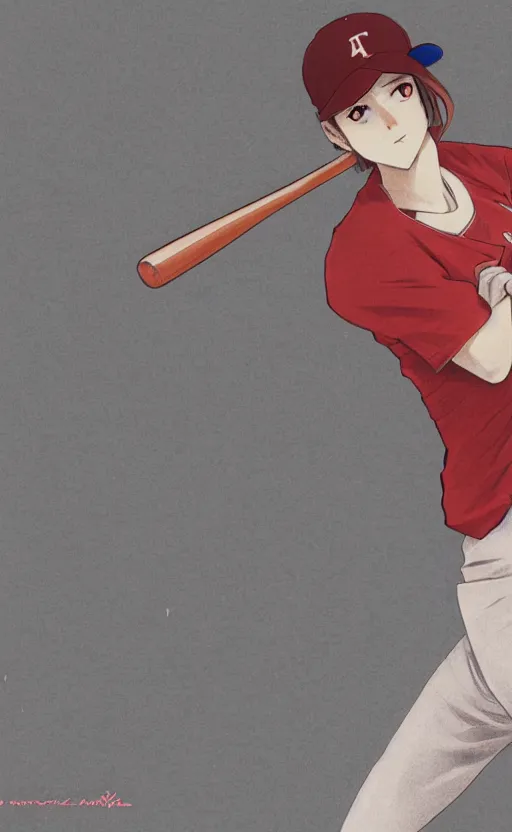 Image similar to anime style, female baseball player, red sport clothing, baseball stadium, launching a straight ball, brown short hair, hair down, symmetrical facial features, from arknights, hyper realistic, rule of thirds, extreme detail, 4 k drawing, safebooru, realistic lighting, by alphonse mucha, greg rutkowski, sharp focus, backlit