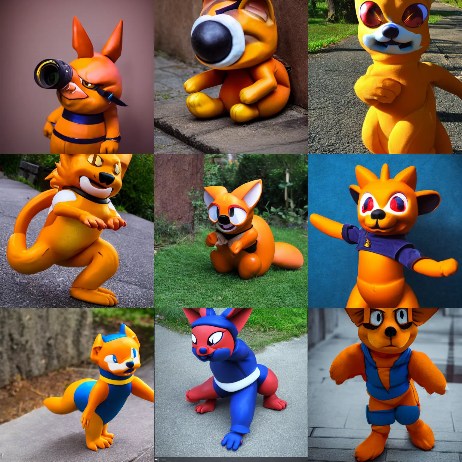 Prompt: man badly cosplaying Buizel, photography, very detailed, 8k HD