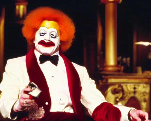 Image similar to ronald macdonald as scarface