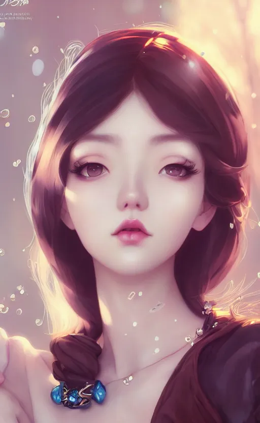 Image similar to a pin up and beautiful fashion charming dreamlke korea girl with lv jewelry, character art, art by artgerm lau and kyoung hwan kim and and ilya kuvshinov and john singer sargent, hyperdetailed, 8 k realistic, symmetrical, frostbite 3 engine, cryengine, dof, trending on artstation, digital art