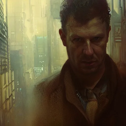 Prompt: werner hertzog, hyperrealistic portrait, bladerunner street, art of elysium by jeremy mann and alphonse mucha, fantasy art, photo realistic, dynamic lighting, artstation, poster, volumetric lighting, very detailed face, 4 k, award winning