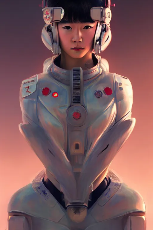 Prompt: portrait futuristic beautiful japanese Airforce armored pilot Girl, in future fighter aircraft, ssci-fi, fantasy, intricate, very very beautiful, elegant, human anatomy, neon light, highly detailed, digital painting, artstation, concept art, soft light, smooth, sharp focus, illustration, art by tian zi and WLOP and alphonse mucha