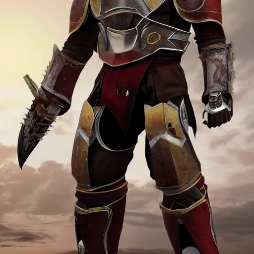 Image similar to Destiny Iron Banner armor, hyper realistic, concept art