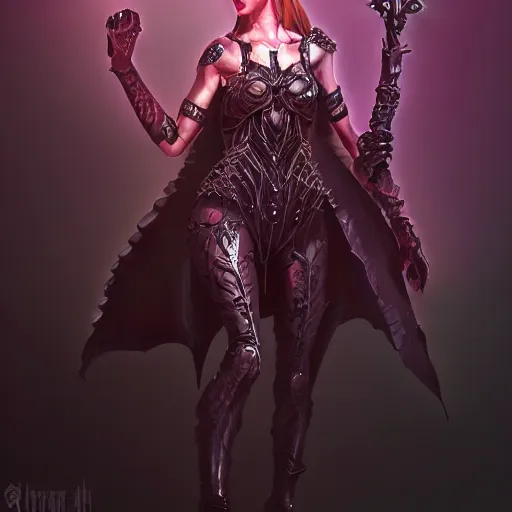 Image similar to queen of darkness, highly detailed, full body, artstation, digital painting, concept art, smooth, sharp focus, illustration, HD