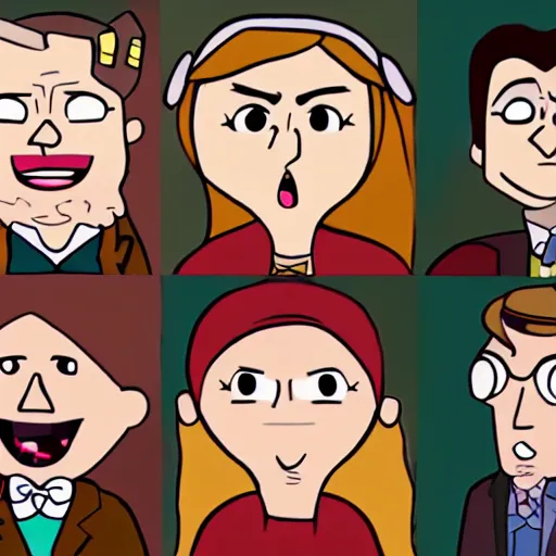 Prompt: a beautiful scrinshort of wedding couple in style of gravity falls cartoon, coherent symmetrical faces