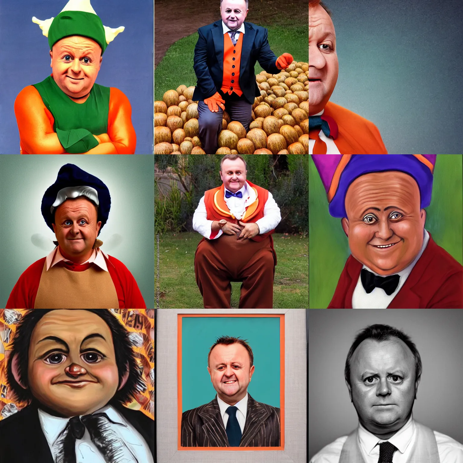 Prompt: portrait of anthony albanese as an oompa loompa