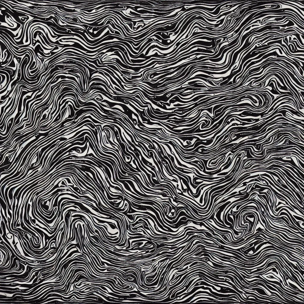 Image similar to topo camo, swirls, technical, acrylic, teeth, death metal, eerie, tribal, clay, dotting, lines, stipple, points, cybernetic, style of old painting, francis bacon art, sleep paralysis, hypnosis, eerie, terror, oil, neon, black and white, color splotches, colorful dots, ominous, abstract