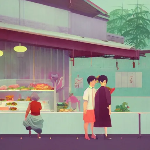 Image similar to a hawker centre by hsiao ron cheng