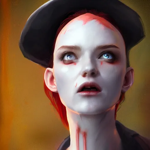 Image similar to a vampire wearing a dunce cap, morningstar, ultra high detailed, oil painting, greg rutkowski, charlie bowater, yuumei, yanjun cheng, unreal 5, daz, hyperrealistic, octane render, rpg portrait, dynamic lighting