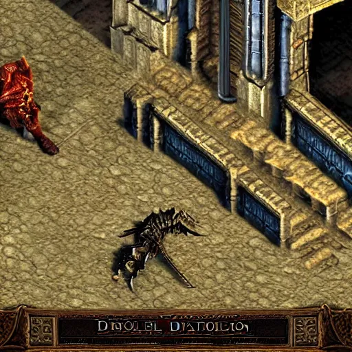 Image similar to screenshot from Diablo II: Lord of Destruction