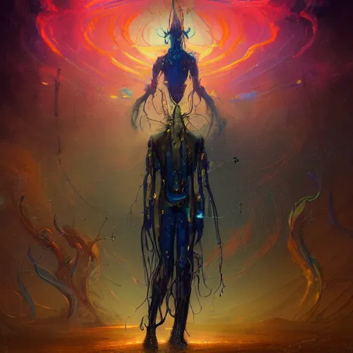 Prompt: medium shot of a ghostly transparent yellow lightning elemental humanoid with red and blue goggles shooting lightning bolt, cyberpunk concept art by pete mohrbacher and seb mckinnon and beksinski and josan gonzales, digital art, highly detailed, intricate, sci-fi, sharp focus, Trending on Artstation HQ, deviantart, unreal engine 5, 4K UHD image