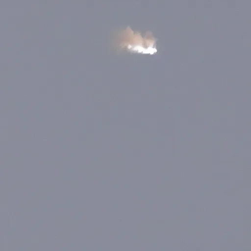 Image similar to SpaceX rocket in orbit above mars