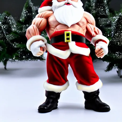 Image similar to attractive muscular santa claus