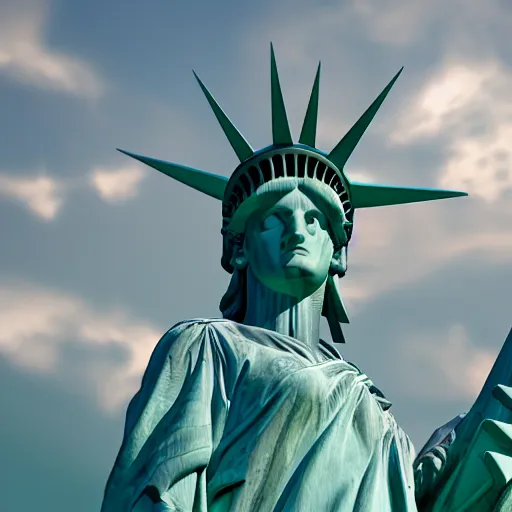 statue of liberty submerged in the sea, hd, statue of | Stable ...