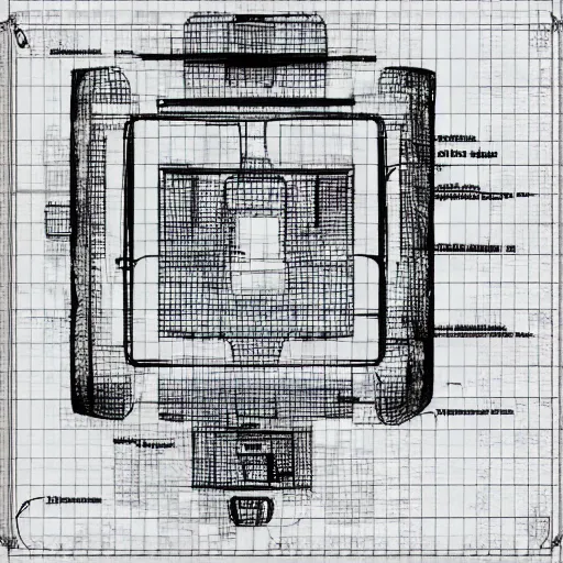 Image similar to exploded diagram of luigi, blueprint