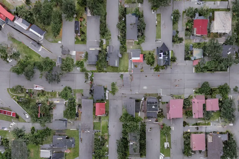 Prompt: a detailed photograph of a 1 9 8 0 s american neighborhood by gregory crewdson, 4 k, rain