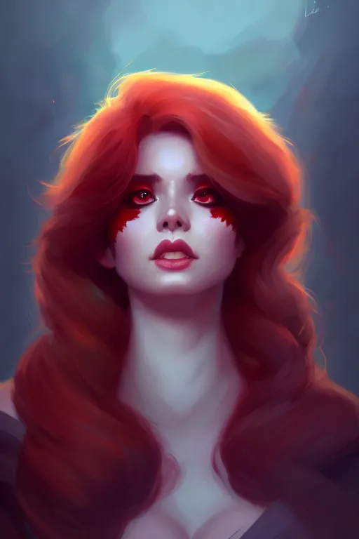 Image similar to a detailed portrait of a beautiful woman with ( red panda ) features, in professional makeup, dramatic lighting, by lois van baarle, ross tran, greg rutkowski, 4 k, trending on artstation