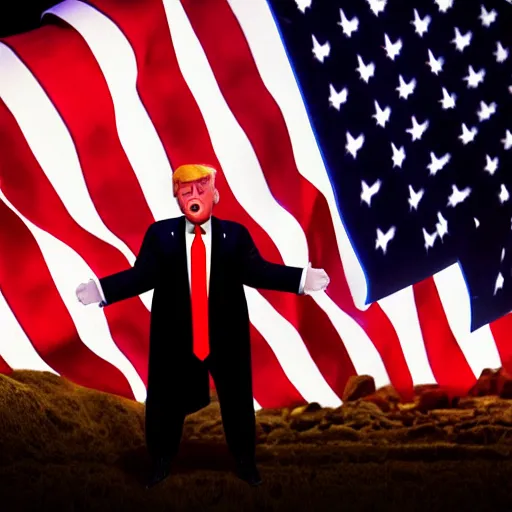 Prompt: Donald Trump! lifted up by a tractor beam from a UFO!!, Anamorphic Lens, Professional Photography, Volumetric Lighting, Keylight