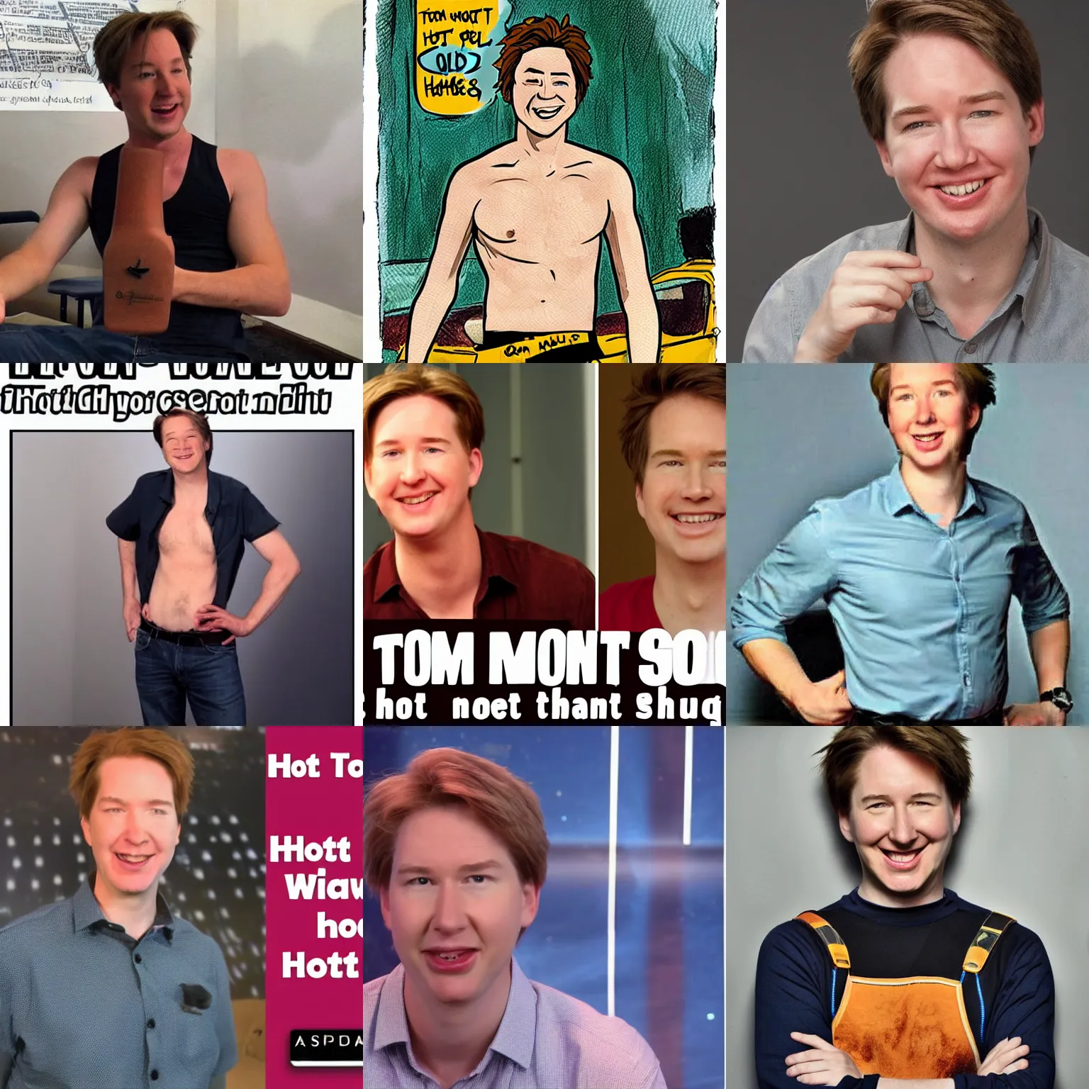 Prompt: Tom Scott but hot