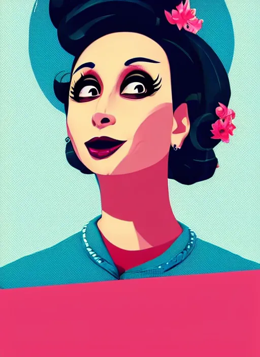 Image similar to bianca del rio. clean cel shaded vector art. shutterstock. behance hd by lois van baarle, artgerm, helen huang, by makoto shinkai and ilya kuvshinov, rossdraws, illustration, art by ilya kuvshinov