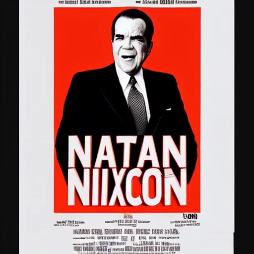 Prompt: Richard Nixon in a romantic comedy movie with Sandra Bullock, poster, realistic