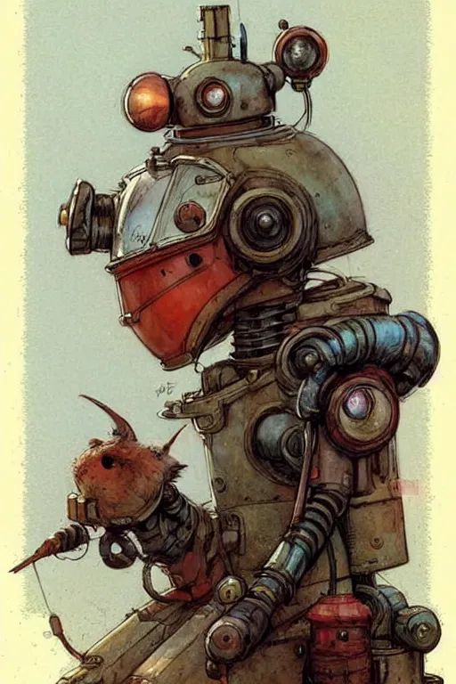 Prompt: adventurer ( ( ( ( ( 1 9 5 0 s retro future robot android robot mouse wagon book layout page. muted colors. ) ) ) ) ) by jean baptiste monge!!!!!!!!!!!!!!!!!!!!!!!!! chrome red