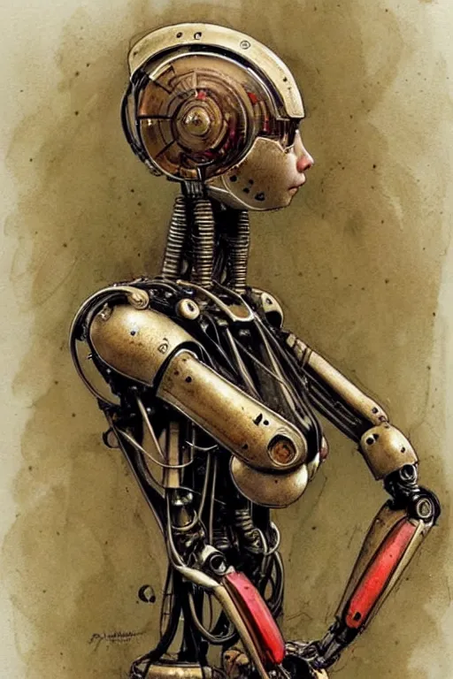 Image similar to humanoid robot from ex machina, by jean - baptiste monge