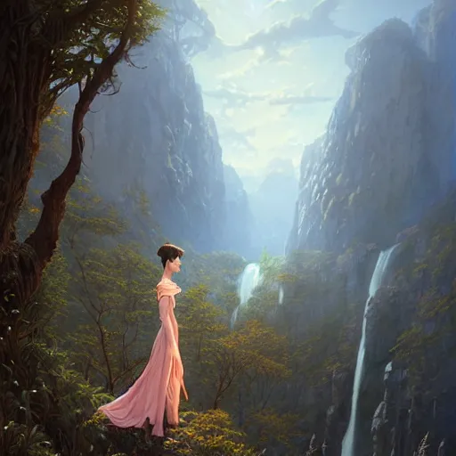 Prompt: audrey hepburn in an epic fantasy novel, various backgrounds, intricate, elegant, highly detailed, digital painting, artstation, matte, illustration, art by artgerm, greg rutkowski, loish, rhads, ferdinand knab, makoto shinkai, lois van baarle, ilya kuvshinov, rossdraws, tom bagshaw