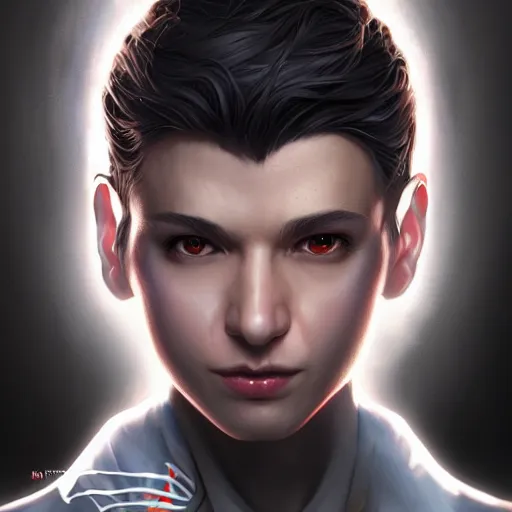 Prompt: characters portrait of Neo mixed with Spiderman by ArtGerm and Tom Bagshaw, merged character, 4k, highly detailed, cinematic lighting