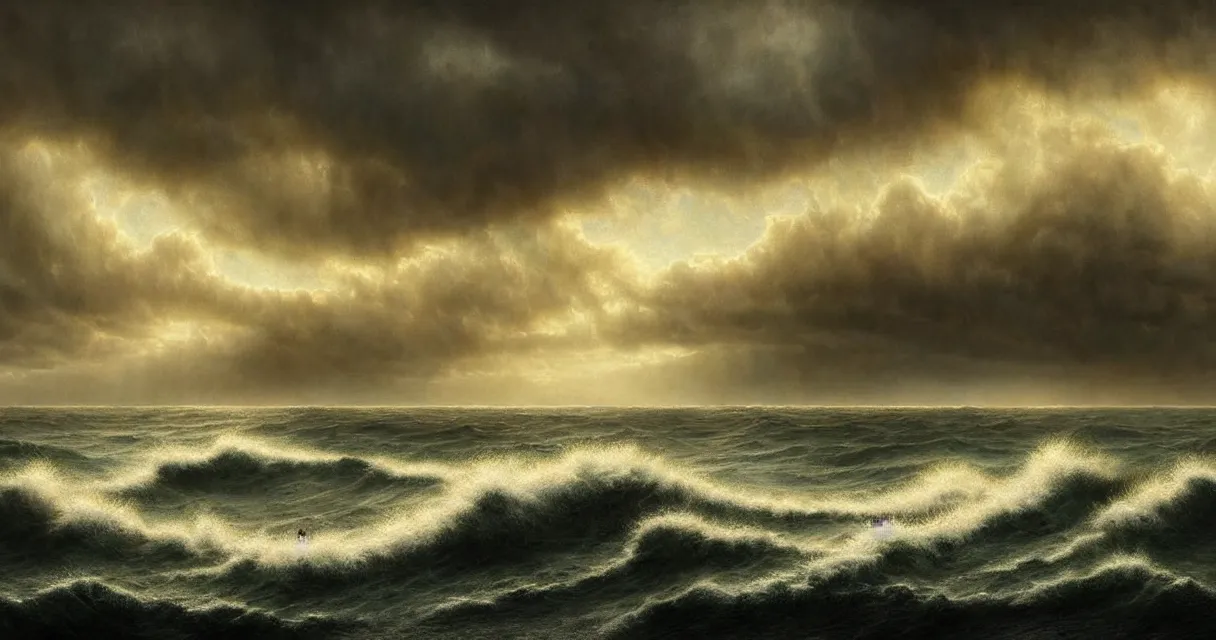 Image similar to epic professional digital art of startling hungry seascape coastline, faint golden moody atmospheric lighting, painted, intricate, detailed, detailed, foreboding, by leesha hannigan, wayne haag, reyna rochin, ignacio fernandez rios, mark ryden, iris van herpen,, epic, stunning, gorgeous, much wow, cinematic, masterpiece.