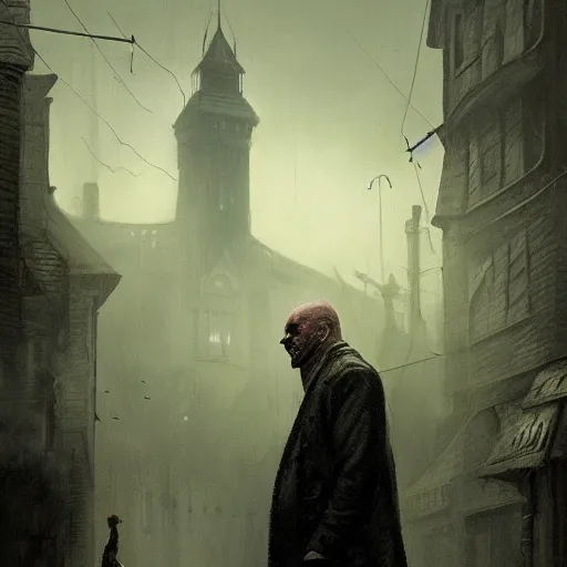 Image similar to shadow over innsmouth, painted by seb mckinnon, high detail, dramatic light, digital art, painted by greg rutkowski, promotional movie posterart, trending on artstation