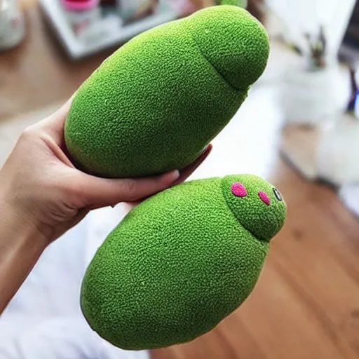 Image similar to ! dream a photo of a cute avocado plushie, real trending on instagram image