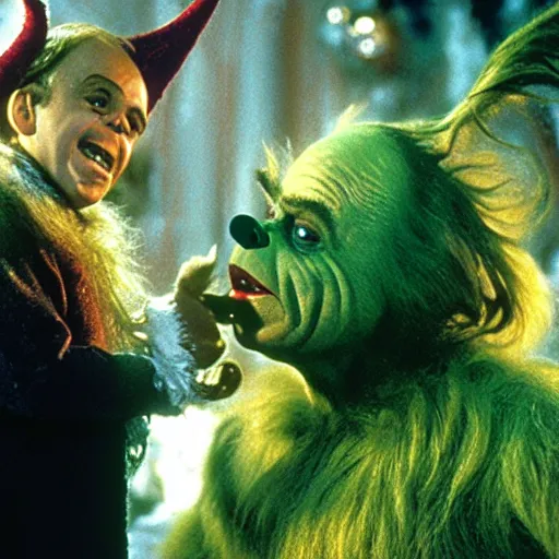 Image similar to A still of Danny Devito as the Grinch in How the Grinch Stole Christmas (2000)