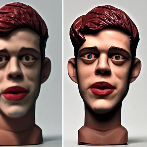 Prompt: pete davidson made out of polymer clay detailed sculpture trending on artstation