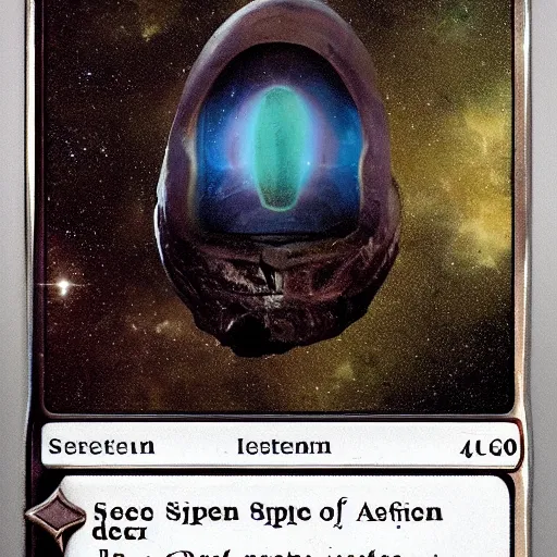 Image similar to deep space alien artifact, ancient and powerful