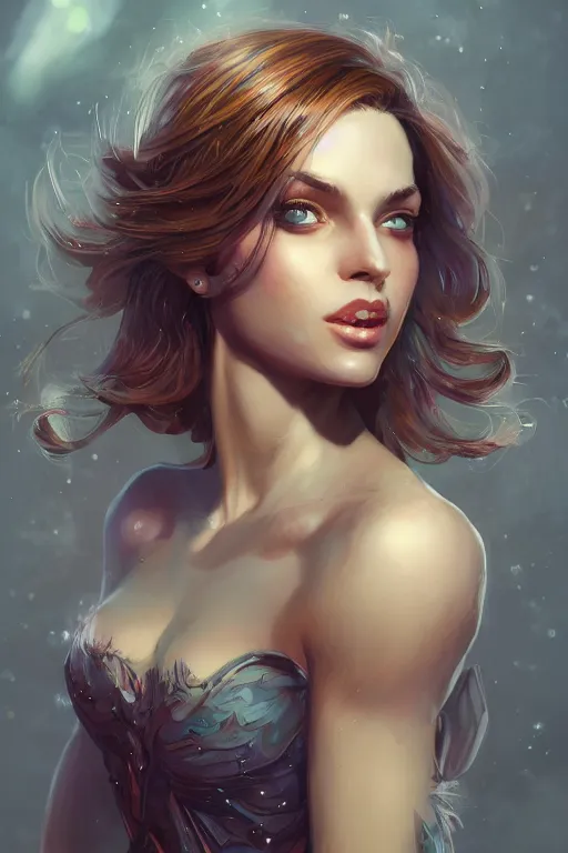 Image similar to clear portrait of a curious attractive women, background hyper detailed, character concept, full body, dynamic pose, glowing lights intricate, elegant, highly detailed, digital painting, artstation, concept art, sharp focus, illustration, van baarle lois and sanderson ruth