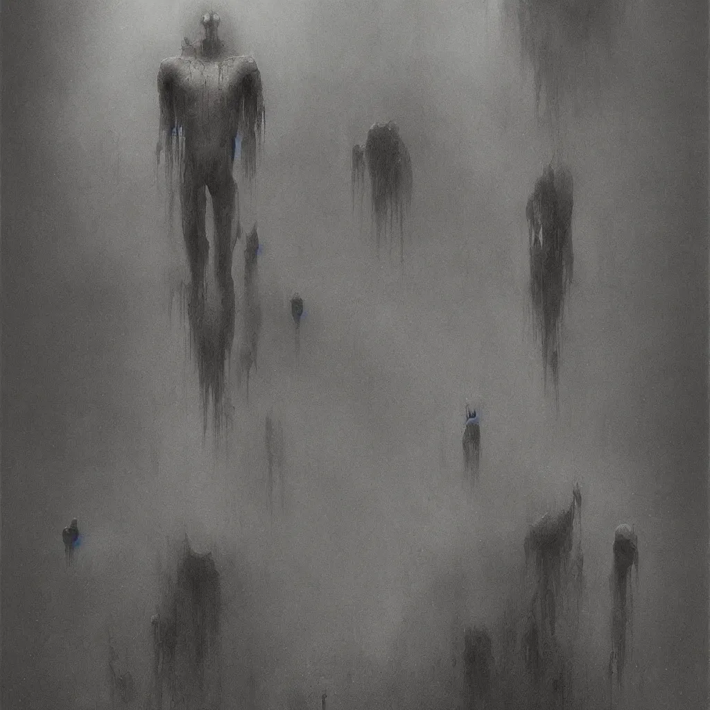 Prompt: entity by zdislaw beksinski