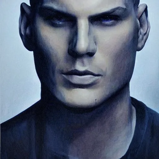Prompt: portrait of michael scofield from prison break, beautiful matter painting, extremely detailed.