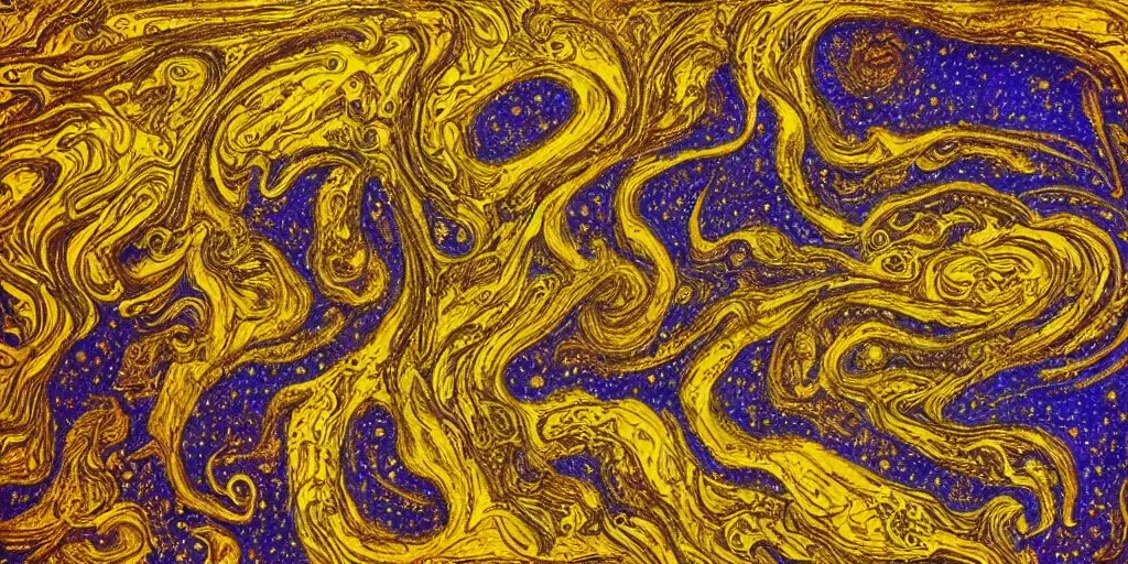 Prompt: realistic scene of cosmic trip, golden, 1 4 5 0, ink, ultra realistic, 8 k