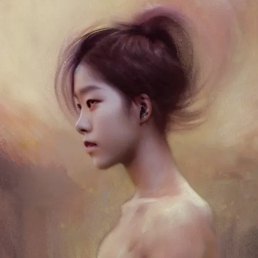 Image similar to jisoo of blackpink, hyperrealistic portrait, bladerunner street, art of elysium by jeremy mann and alphonse mucha, fantasy art, photo realistic, dynamic lighting, artstation, poster, volumetric lighting, very detailed face, 8 k, award winning