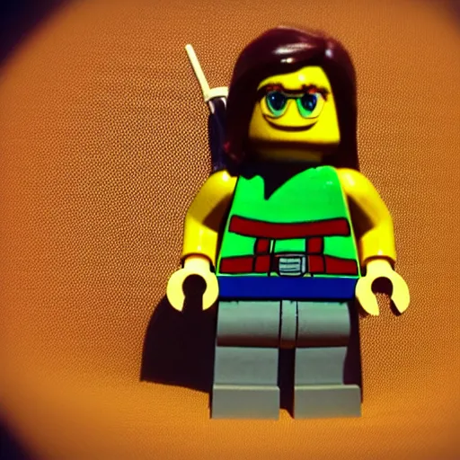 Image similar to link as warhammar minifigure, Photorealism, cinematic lights, 35mm