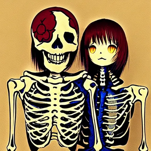 Anime Girl Skeleton Live Wallpaper  MoeWalls