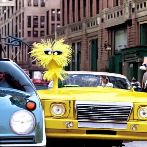 Prompt: big bird from sesame street assassinated in john f kennedys convertible - n 9