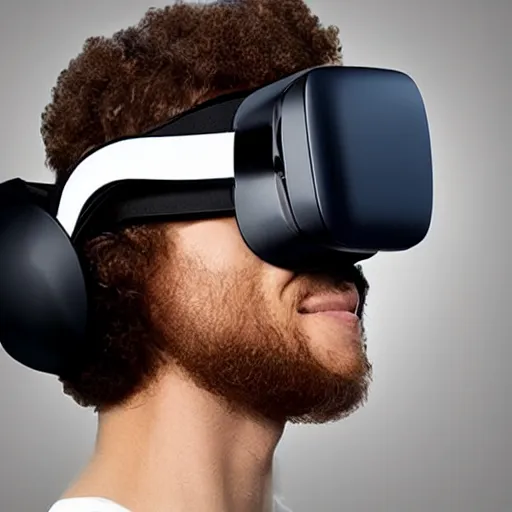 Image similar to next generation virtual reality headset, futuristic, studio photo