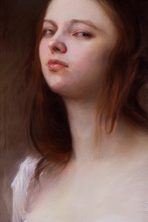 Prompt: pregnant woman in t-shirt by Alyssa Monks, Franz Xaver Winterhalter. full-shot, urban dystopia, hyper realism, realistic proportions, dramatic lighting, high detail 4k