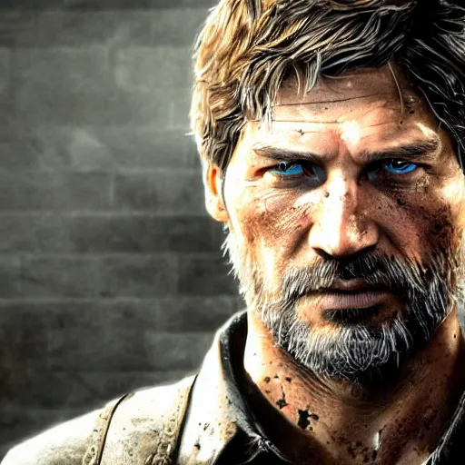 Prompt: Nikolaj Coster Waldau as Joel from The Last Of Us