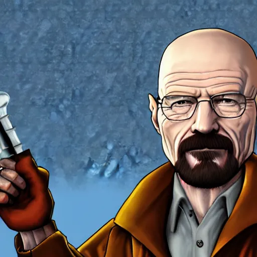 Image similar to walter white in everquest art style