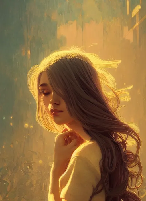 Prompt: handsome young brown women with shoulder length white hair, half body shot, path traced, highly detailed, high quality, digital painting, alena aenami, lilia alvarado, shinji aramaki, karol bak, alphonse mucha, tom bagshaw