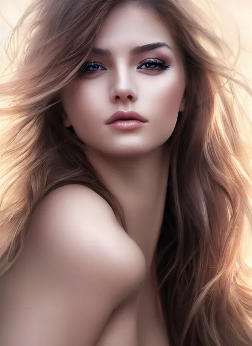 Image similar to a gorgeous female photo, professionally retouched, realistic, smooth face, perfect eyes, symmetrical, full body shot, wide angle, sharp focus, 8 k high definition, insanely detailed, intricate, elegant, art by artgerm