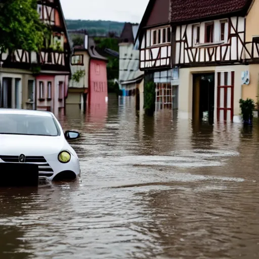 Image similar to a commercial about the prevention of german towns being flooded